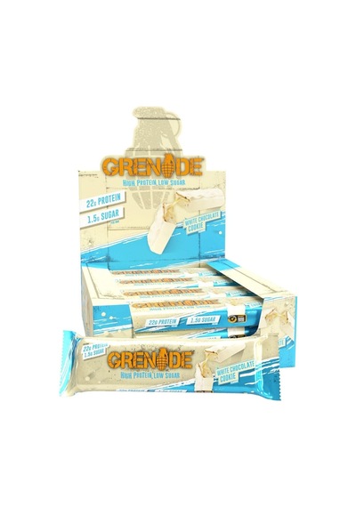 Protein Bar White Chocolate 12x60 Gr Low Sugar Beyaz Çikolata Kurabiye Aromalı
