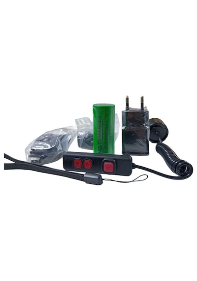 Powerdex Pd-515 Pro 20w & 1200 Lümen Profesyonel Zoomlu El & Tufek Avcı Feneri Siyah