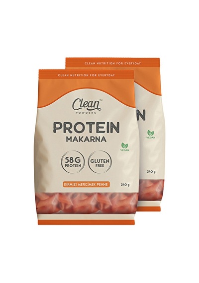 Clean Powders Protein Makarna Kırmızı Mercimek 240 Gr 2 Adet - Aromasız