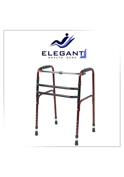 Elegant Metal Walker Bordo Renk
