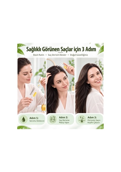 Saç Bakım Yağı Ve Serum Uygulama Tarağı Hazneli Aleti 15x5 Cm Bx-316433