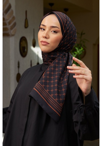 Silk Home %100 Twill İpek Şal 6514-03 Siyah