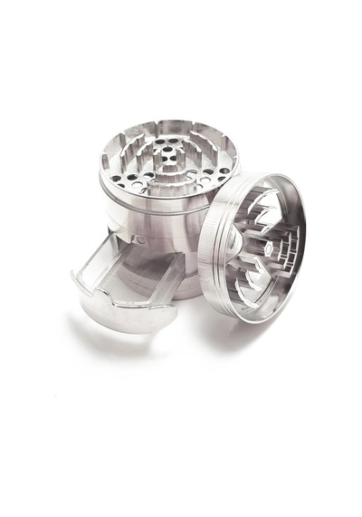 Çekmeceli 60 Mm. Tütün Baharat Silver Herbal Parçalayıcı Pz38slv
