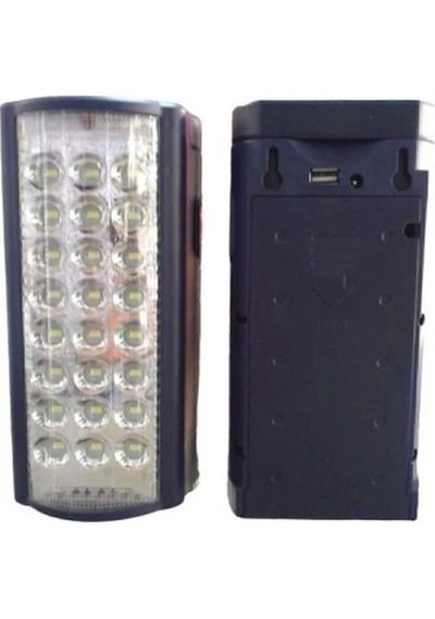 Model3418 Usb Şarj Çıkışlı 18led 80 Saat Akülü Şarjlı Işıldak .