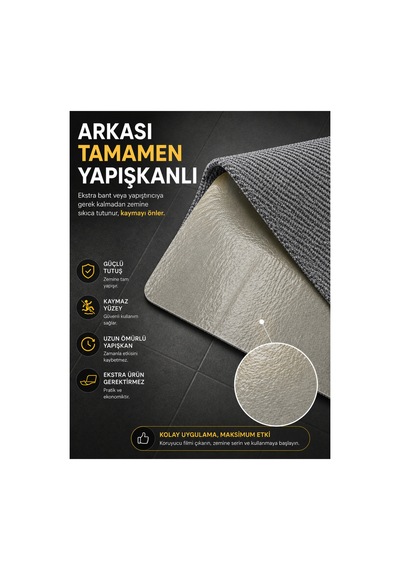 Altı Tam Yapışkanlı Kaydırmaz Basamak Halısı Pratik Kaymaz Dublex Ev Ahşap Merdiven Halısı Bej 20x75cm