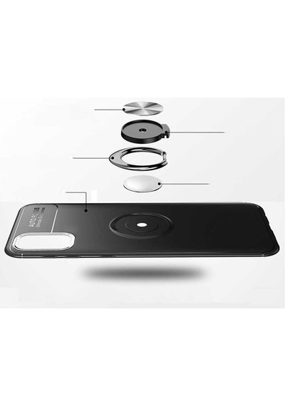 Samsung Uyumlu Galaxy A81 Note 10 Lite Kılıf Zore Ravel Silikon Kapak Siyah