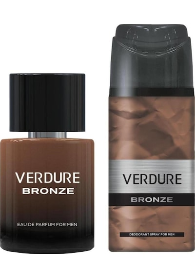 Verdure Bronze Erkek Parfüm Seti 100 Ml Deodorant 150 Ml Aromatik - Odunsu