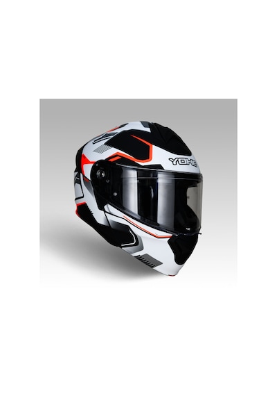 Yohe 935SV Çift Vizör Çene Açılır Motosiklet Kaskı Beyaz Mat Siyah