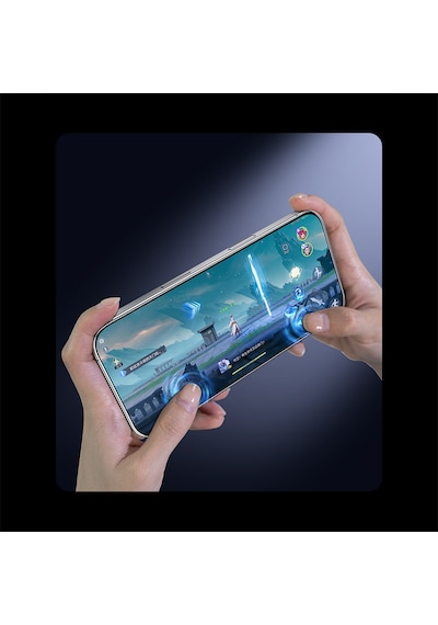 Apple Uyumlu   iPhone 17 Pro Max Benks Joytouch Mat Oyun Ekran Koruyucu Kolay Uygulama Aparatı Şeffaf