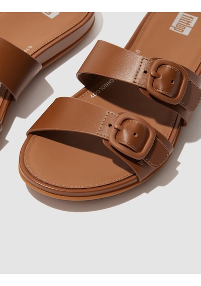 Fitflop Gracıe Fv1 Çift Tokalı Taba Kadın Terlik Taba