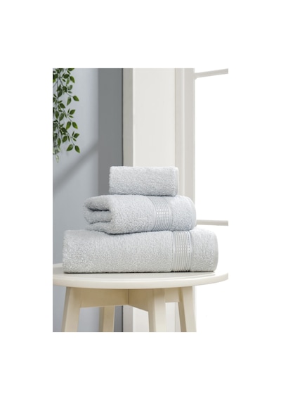 Eponj Home 3lü Havlu Seti Ezgi A.gri 70x140 + 50x85 + 30x50 A.gri