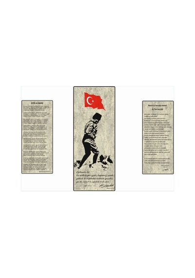 Armada çini Atatürk köşesi digital baskı pano