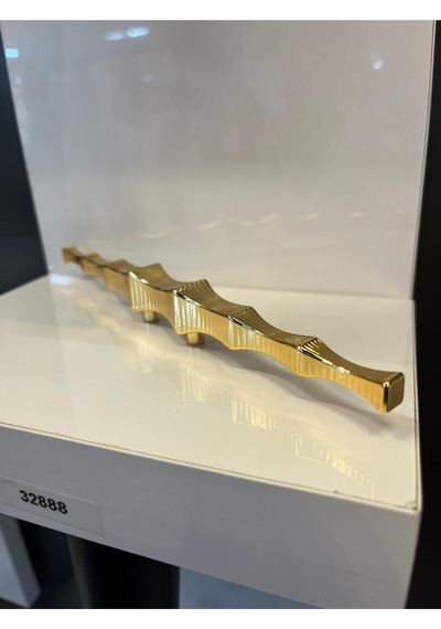 Deniz Kızı Metal Kulp Altın 32mm Dolap Kapak Modern Çekmece Tv Ünite Mobilya Kulbu Şifonyer Gold