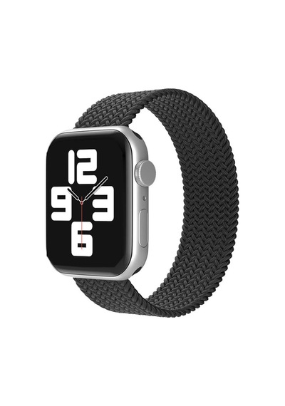 Newface - 127 - Apple Watch 38mm Ayarlı Solo Silikon Kordon - Kmrsfres - - Siyah