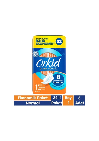 Orkid Ultra Normal Ped 32x3 96 Adet