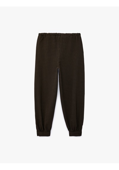 Koton Yüksek Bel Cepli Regular Fit Ekoseli Kısa Jogger Pantolon Kahverengi Ekose 7wak40077uw Koton Yüksek Bel Cepli Regular Fit Ekoseli Kısa Jogger Pantolon Kahverengi Ekose 7wak40077uw