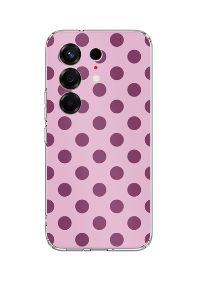 Tecno Camon 50 4g Uyumlu Mor Puantiyeler Baskılı Silikon Kılıf