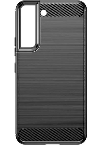 Samsung Galaxy Uyumlu S23 Brushed Carbon FiberSilikon Kılıf-Siyah AL3332