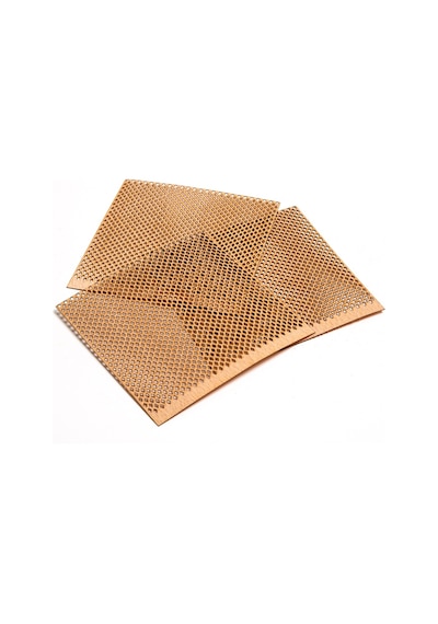 Rufus Concept Delikli Model Baklava Ahşap Mum Fitili Ve Yapışkanlı Fitil Sehpası 50 Adet 100mm X 100mm X 0,5mm