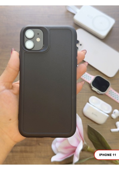 Apple iPhone 11 Uyumlu Kamera Korumalı Darbeye Dayanıklı Renk Atmayan Keep Silikon Kılıf Siyah