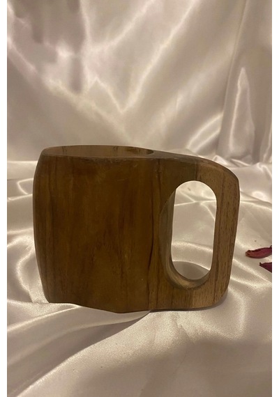 Kuksa Ahşap Rengi Tahta Bardak Kupa
