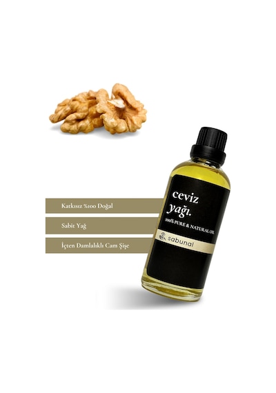 Sabunal Ceviz Yağı 100 ML - Doğal Soğuk Sıkım Yağ