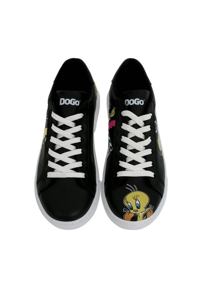 Kadın Vegan Deri Siyah Sneakers - Warner Bros Best Of Tweety And Sylvester Tasarım Çok Renkli Kadın Vegan Deri Siyah Sneakers - Warner Bros Best Of Tweety And Sylvester Tasarım Çok Renkli