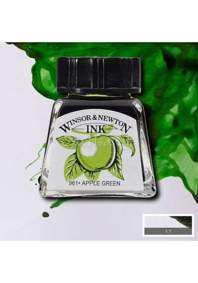 Winsor&Newton Ink Çizim Mürekkebi 14 Ml 011 Apple Green