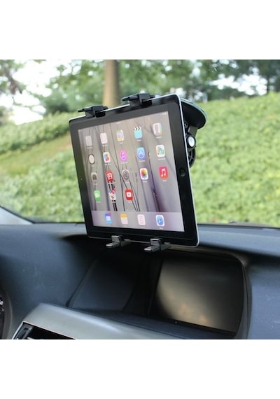 Alfais 4713 Oto Araç İçi Tablet Tutucu Araba Apple Uyumlu iPad Vantuzlu