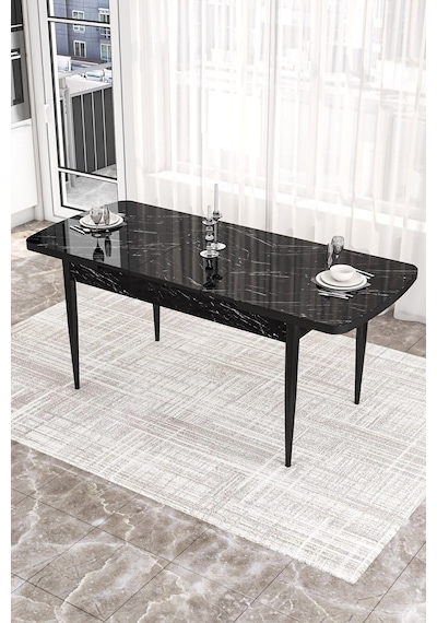 Canisa Kor Serisi 70x114 Açılabilir Mutfak Masası Takımı Siyah Mermer Desen Masa 6 Hardal Sandalye Masa Siyah Sandalyeler Hardal Sarısı Canisa Kor Serisi 70x114 Açılabilir Mutfak Masası Takımı Siyah Mermer Desen Masa 6 Hardal Sandalye Masa Siyah Sandalyeler Hardal Sarısı