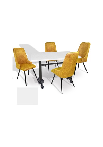 Çipa - Çırağan Mutfak Masa Takımı - 70x120 Werzalit, Wermodin Ve Allzalit Tabla - Beyaz - Sarı Çok Renkli Çipa - Çırağan Mutfak Masa Takımı - 70x120 Werzalit, Wermodin Ve Allzalit Tabla - Beyaz - Sarı Çok Renkli