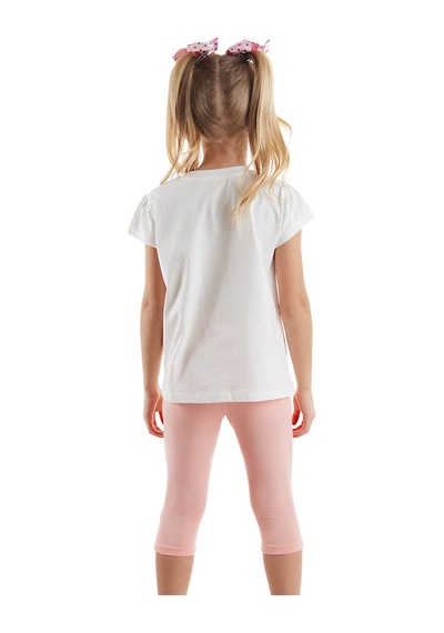 Sevimli Fareler Kız Çocuk Yazlık T-shirt Tayt Takım