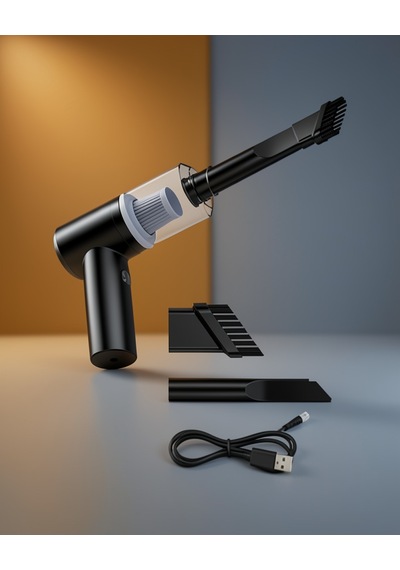 Şarjlı Mini Araç Süpürgesi 120w 5500pa Vakum Gücü