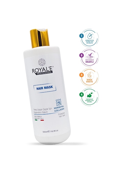 Royale Professional Horsetail Collagen Yavaş Uzayan Saçlar İçin Güçlendirici Saç Maskesi 500 ML