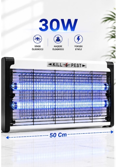 Glr Kf-6030 Sinek Öldürücü Lamba Uv Işıklı 30w Elektrikli Sivrisinek Tuzağı Işıklı Cihaz 001