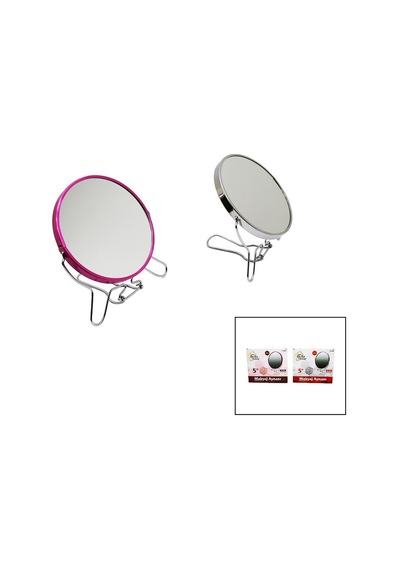 Bella House K-4504 K-0902 Metal Çerçeve Ve Ayaklı Makyaj Aynası 5" Yuvarlak Büyüteçli Çift Yönlü - 12'li Paket Diğer