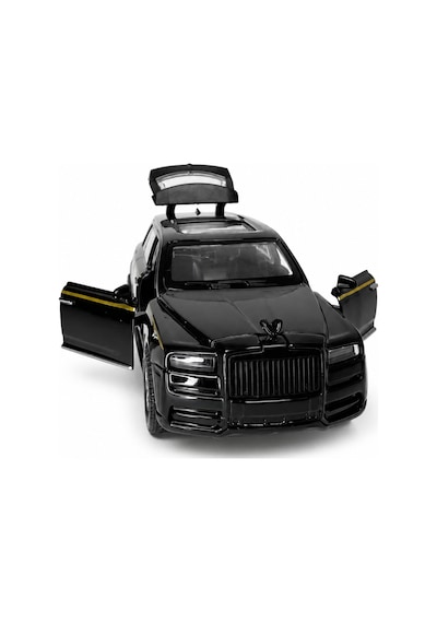 Metal Lüks Suv Oyuncak Araba Açılır Kapılı Bagajlı Çek Bırak Model Araç Siyah