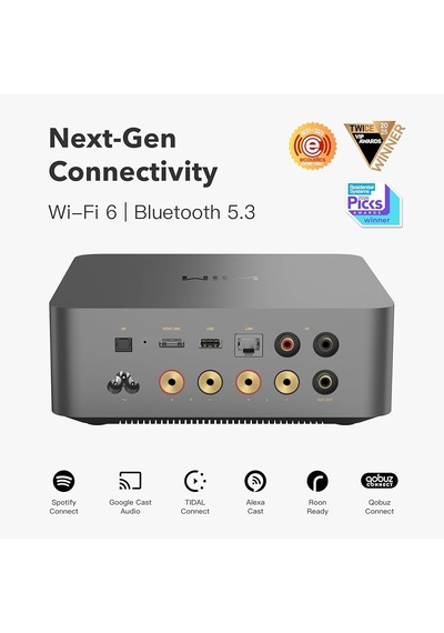 Wiim Amp Ultra Streaming Stereo Amplifier Space Grey