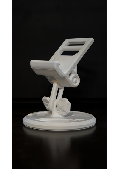 Morfem3d Beyaz Ayarlanabilir Cep Telefonu Standı Masaüstü Telefon Ve Tablet Tutucu, Katlanabilir Pratik Tasarım
