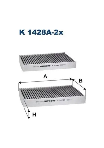 Fıltron K1428a2x Polen Filtresi Karbonlu 64115a13762 64115a1bdb6 64115a1bdb7