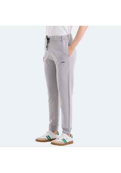 Slazenger VETERAN Kadın Cepli Gri Eşofman Altı