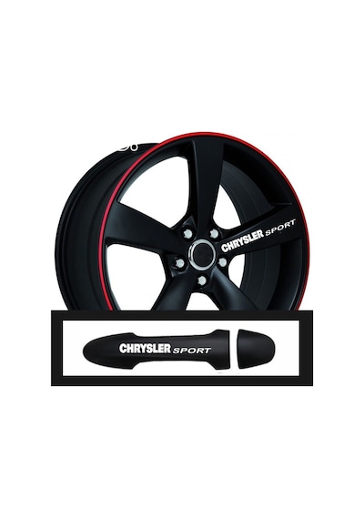 Chrysler Stratus İçin Uyumlu Aksesuar Oto Kapı Kolu/jant Sticker 10 Adet 10 1,5 Cm