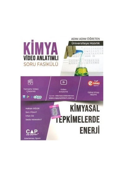 2023 Kimya Kimyasal Tepkimelerde Enerji Video Anlatımlı Soru Fasikülü -  Çap Yayınları