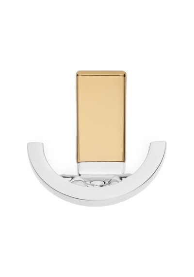 Palmiye Lüks Askı, Metal, Vestiyer Askı, 120 Gr, Dolap Askılık, Duvar Askılığı, Krom-altın Vidalı