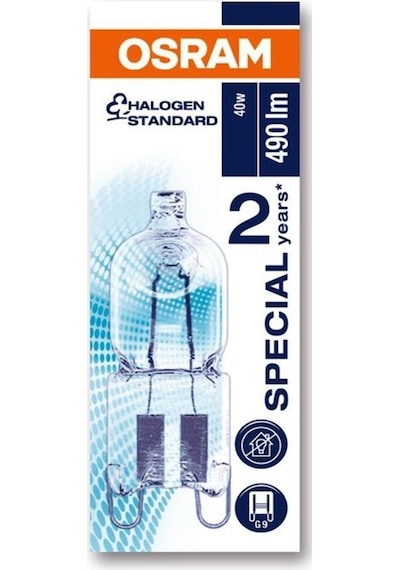 Osram 40W Aspiratör . Davlumbaz ve Ocak Ampul G9 Duy 5 Adet
