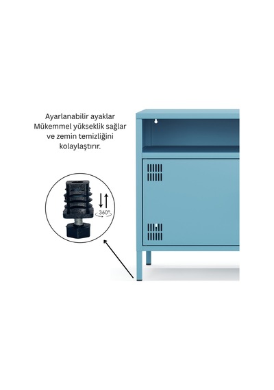 Pera Tv Ünitesi, Tv Dolabı,2 Kapaklı, Açık Raflı 100,50 X 40 X 64,50 Cm Ral 5024 Mavi Pera Tv Ünitesi, Tv Dolabı,2 Kapaklı, Açık Raflı 100,50 X 40 X 64,50 Cm Ral 5024 Mavi