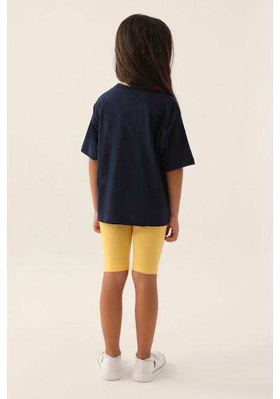 U.S. Polo Assn. U.s. Polo Assn Lisanslı Rainbow Lacivert Kız Çocuk Bermuda Takım 5274-43170 Lacivert