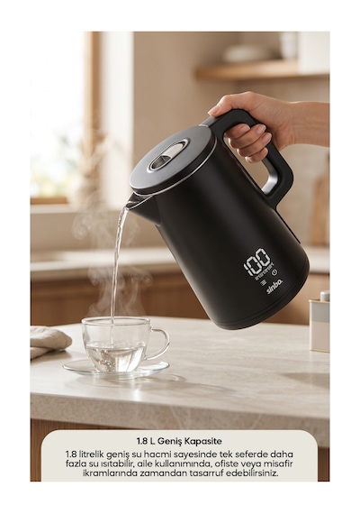 Sinbo SK-8042 1.8 L Dokunmatik Kontrollü Sıcaklık Ayarlı Su Isıtıcı Kettle