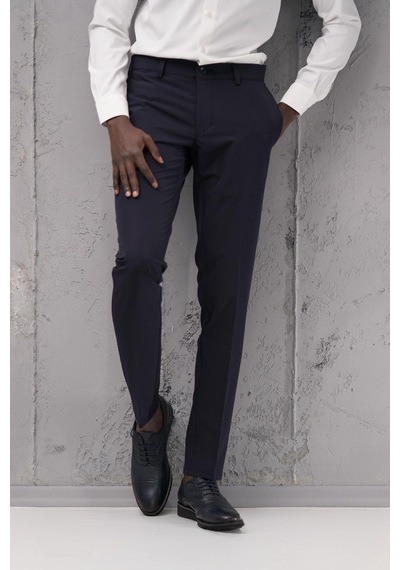 Notra Slimfit Pamuklu Full Likralı Esnek Yazlık Kumaş Pantolon Lacivert