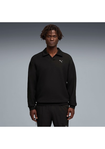 Puma Cloudspun Unısex Geniş Kesim Polo 528459 01 Siyah